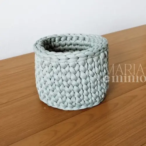 Cestinho de Crochê, Cachepô Artesanal