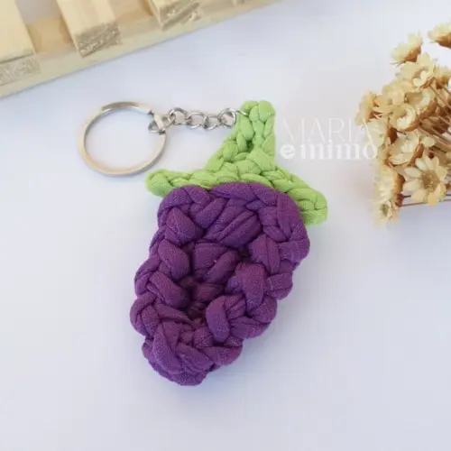Chaveiro de Fruta, Lembrancinha Fruta Uva