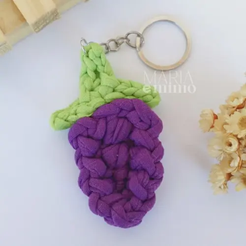 Chaveiro de Fruta, Lembrancinha Fruta Uva