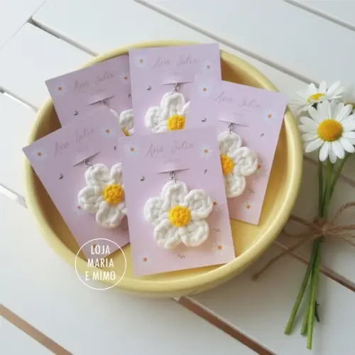 Chaveiro Margarida - Lembrancinha Flor