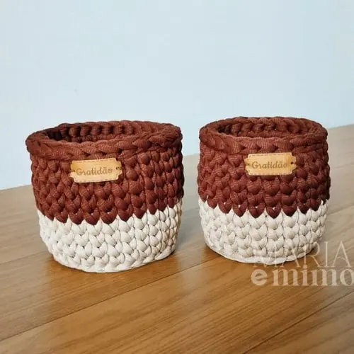 Kit Porta Maquiagem em Crochê
