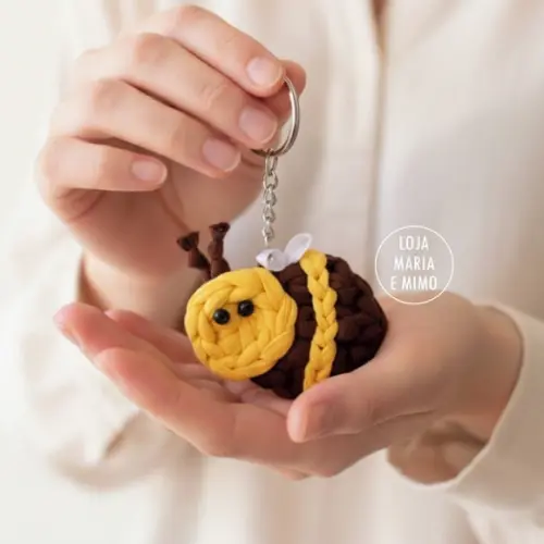 Lembrancinha Abelha, Chaveiro Abelha Artesanal Aniversário