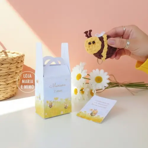 Lembrancinha Abelha, Chaveiro Abelha Artesanal Aniversário