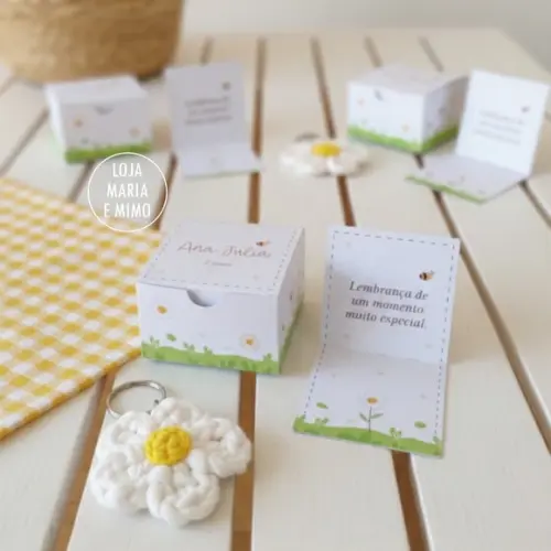 Lembrancinha Aniversário - Chaveiro Flor Margarida