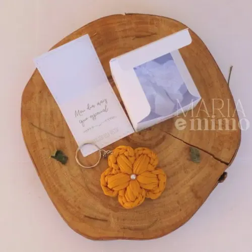 Lembrancinha Aniversario Flor, Chaveiro Flor Artesanal