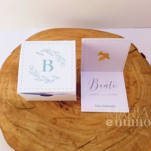 Lembrancinha Batizado Borboleta com Caixinha