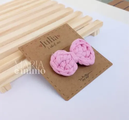 Lembrancinha Chá de Bebê, Chaveiro Laço de Crochê