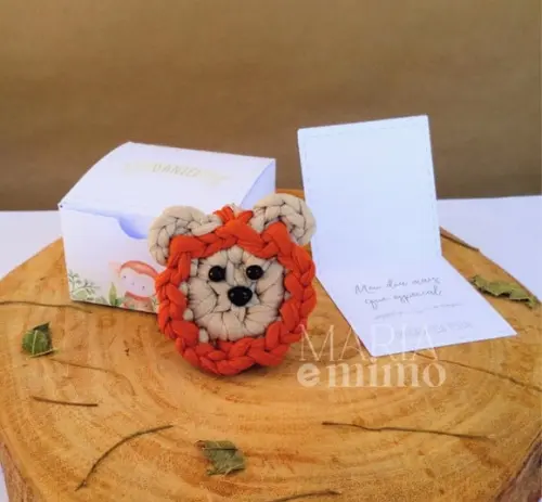 Lembrancinha Chaveiro Leão de Crochê - Lembrancinha Safari