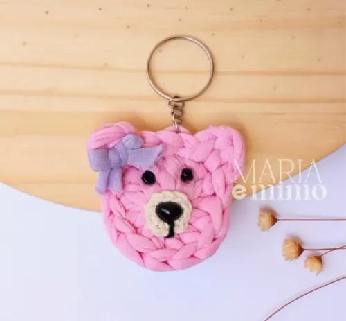 Lembrancinha Chaveiro Urso, Ursinho de Crochê