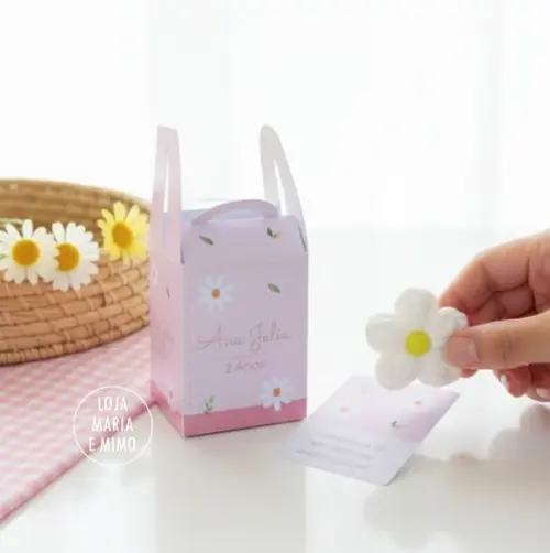 Lembrancinha de Aniversário - Chaveiro Flor Margarida