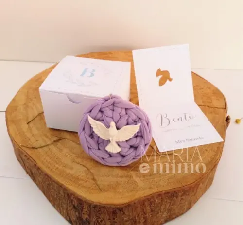 Lembrancinha de Batizado - Chaveiro Espirito Santo