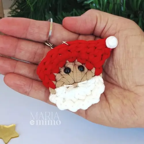 Lembrancinha de Natal, Chaveiro Papai Noel