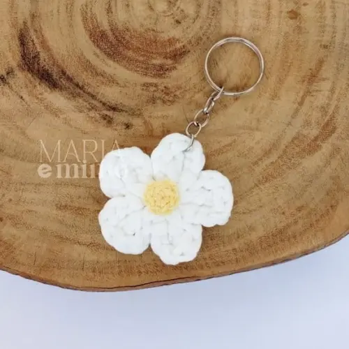 Lembrancinha Dia das Mães - Chaveiro Margarida Dia das Mães