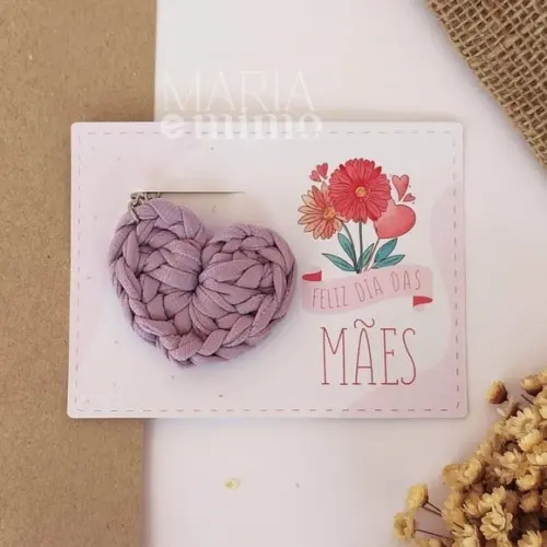 Lembrancinha Dia das Mães, Presente Chaveiro Coração