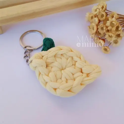 Lembrancinha Fruta de Crochê, Chaveiro Limão Crochê