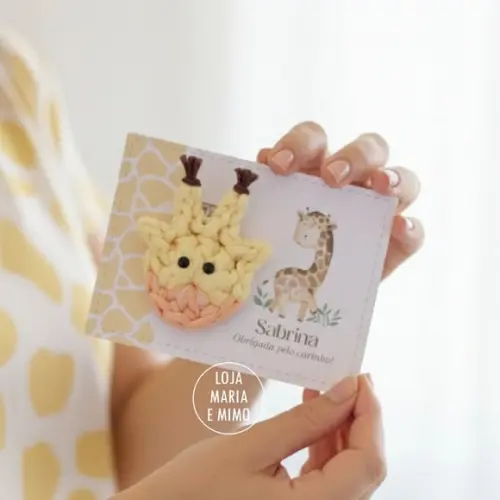 Lembrancinha Girafa Chaveiro, Lembrancinha Personalizada