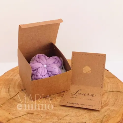 Lembrancinha Nascimento, Chaveiro Flor Artesanal