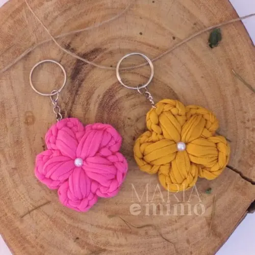 Lembrancinha Nascimento, Chaveiro Flor Artesanal