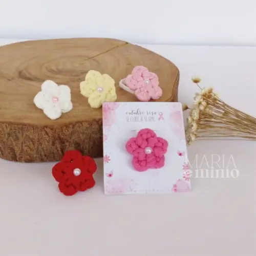 Lembrancinha Outubro Rosa, Amarrador Elástico de Cabelo