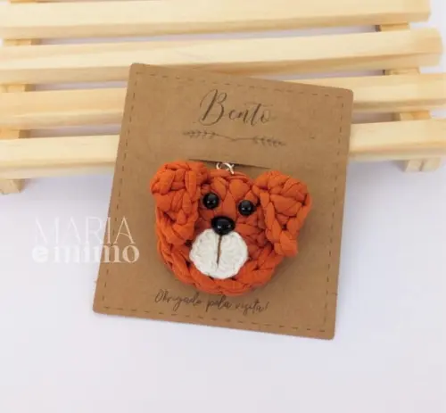 Lembrancinha Pet, Chaveiro Cachorro de Crochê