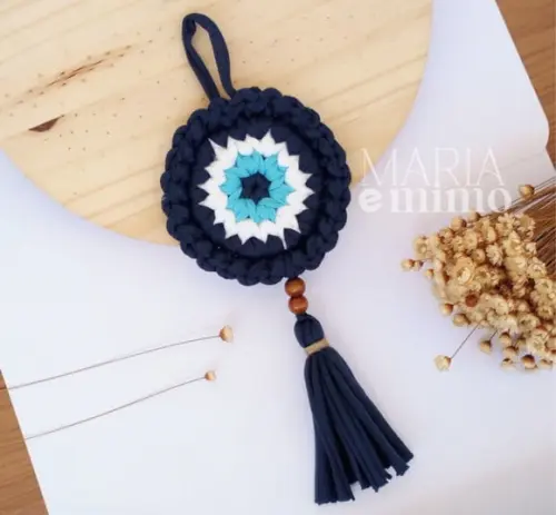 Mandala Olho Grego, Decoração Olho Grego