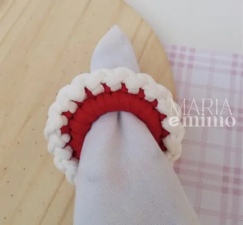 Porta Guardanapo de Crochê