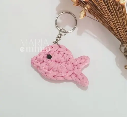 Presente Chaveiro Peixe, Lembrancinha Peixinha Artesanal