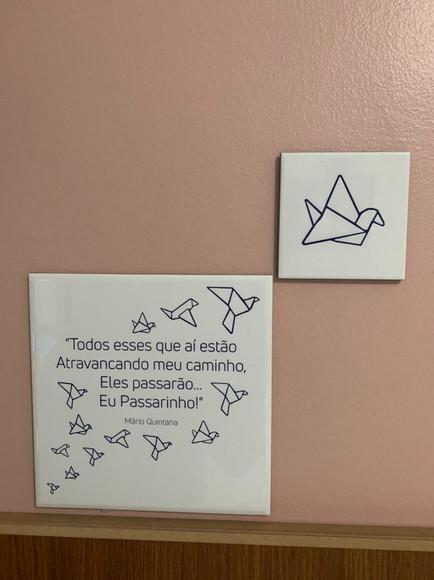 Azulejo duplo Eu Passarinho