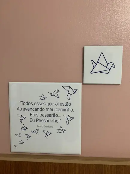 Azulejo duplo Eu Passarinho