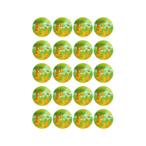 Adesivo Personalizado Latinha 5cm Bosque Encantado