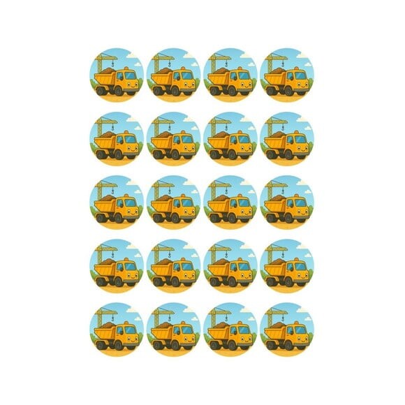 Adesivo Personalizado Latinha 5cm Caminhão Caçamba