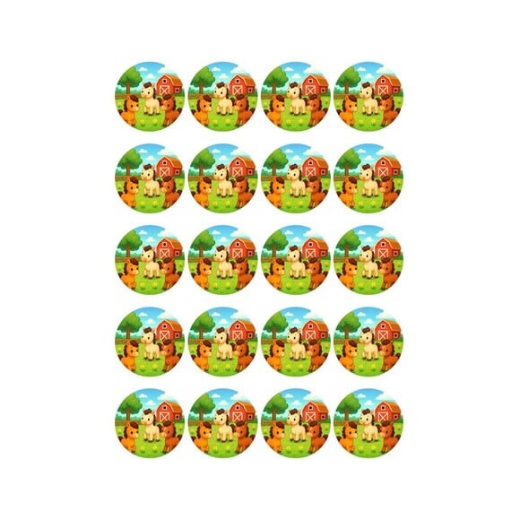 Adesivo Personalizado Latinha 5cm Cavalinhos