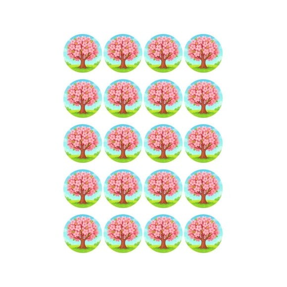 Adesivo Personalizado Latinha 5cm Cerejeira