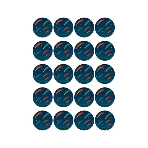 Adesivo Personalizado Latinha 5cm Cometas