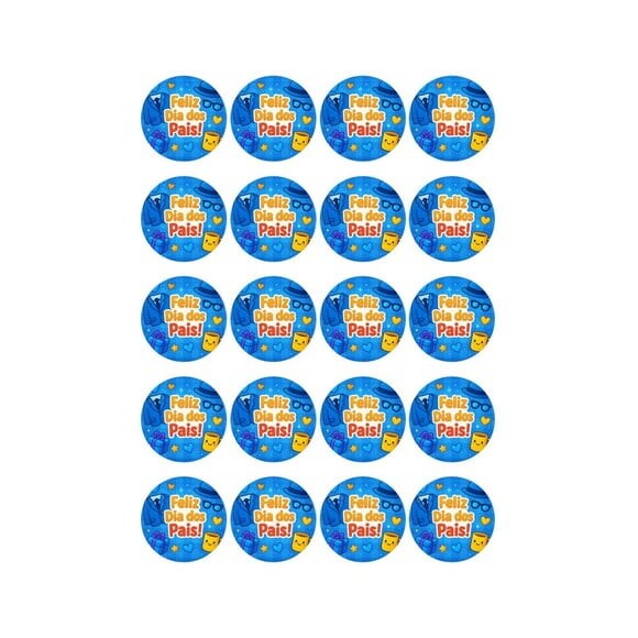 Adesivo Personalizado Latinha 5cm Dia dos Pais