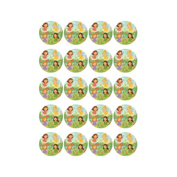 Adesivo Personalizado Latinha 5cm Fadas