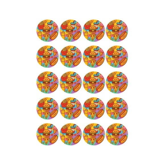 Adesivo Personalizado Latinha 5cm Fast Food