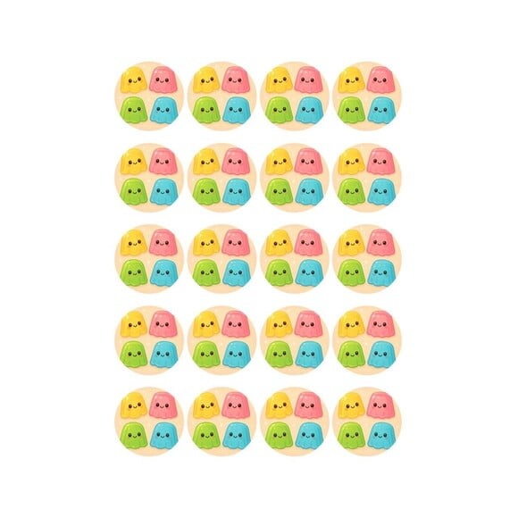 Adesivo Personalizado Latinha 5cm Gelatinas