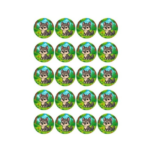 Adesivo Personalizado Latinha 5cm Lobinho