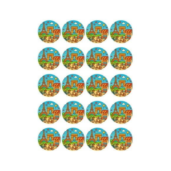 Adesivo Personalizado Latinha 5cm Paris