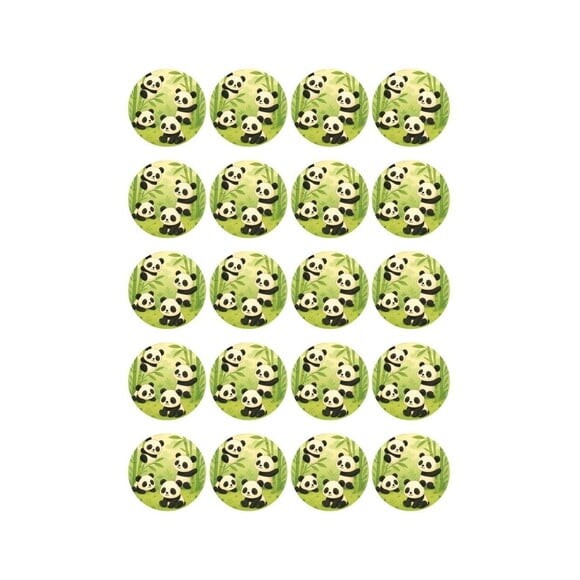 Adesivo Personalizado Latinha 5cm Pandinhas