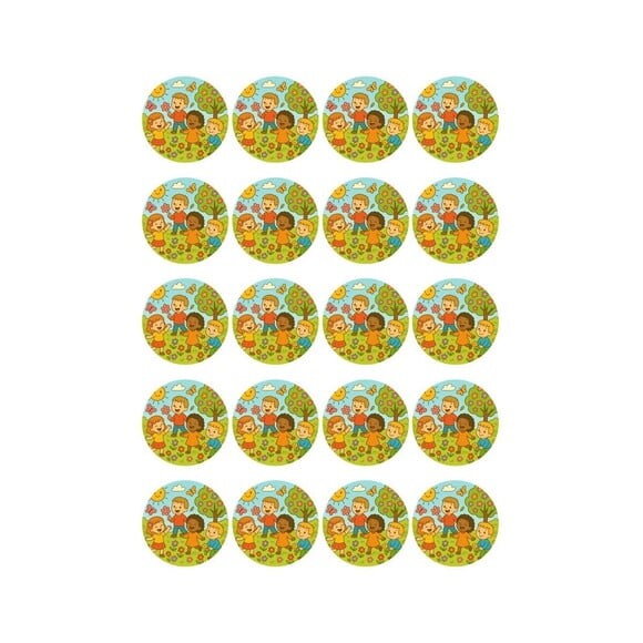 Adesivo Personalizado Latinha 5cm Primavera Divertida