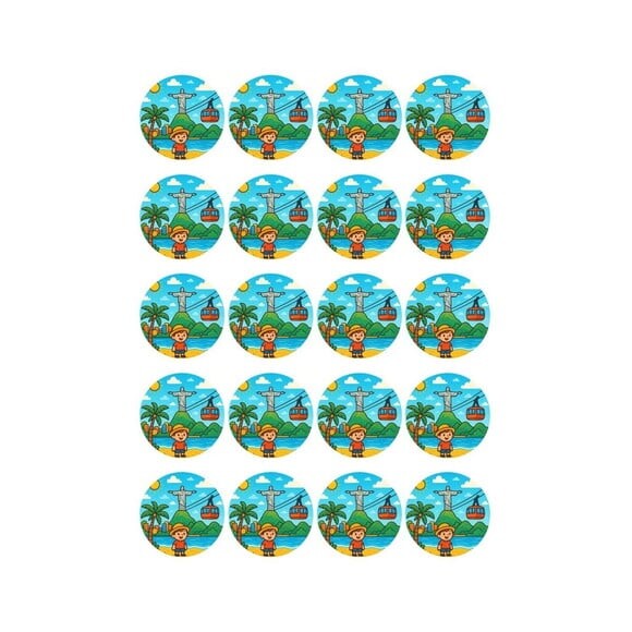 Adesivo Personalizado Latinha 5cm Rio de Janeiro