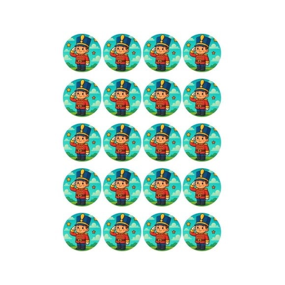 Adesivo Personalizado Latinha 5cm Soldadinho de Chumbo