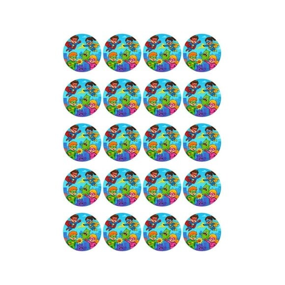Adesivo Personalizado Latinha 5cm Super Heróis