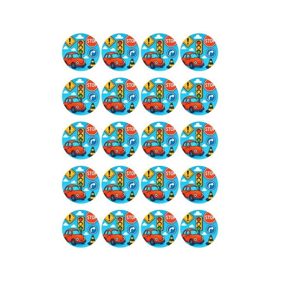 Adesivo Personalizado Latinha 5cm Trânsito