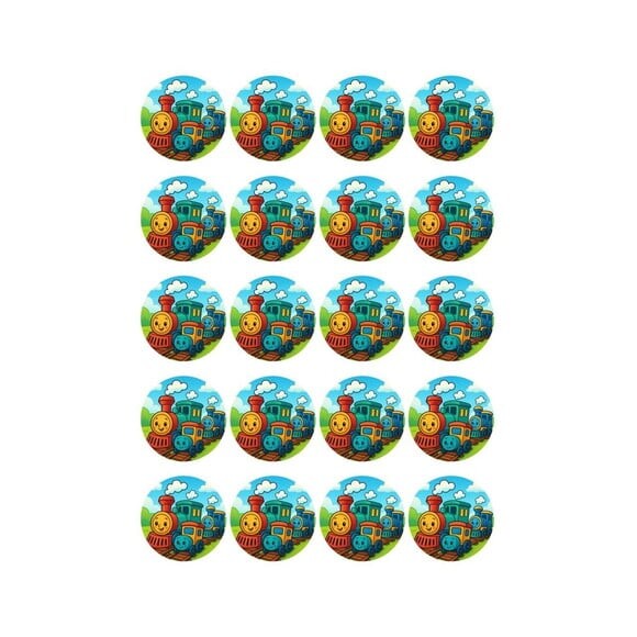 Adesivo Personalizado Latinha 5cm Trens Antigos