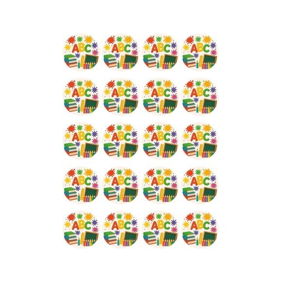 Adesivo Personalizado Latinha 5cm Volta às Aulas