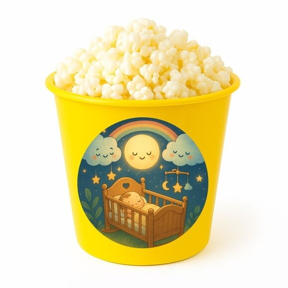 Balde de Pipoca Personalizado Infantil Berço Encantado