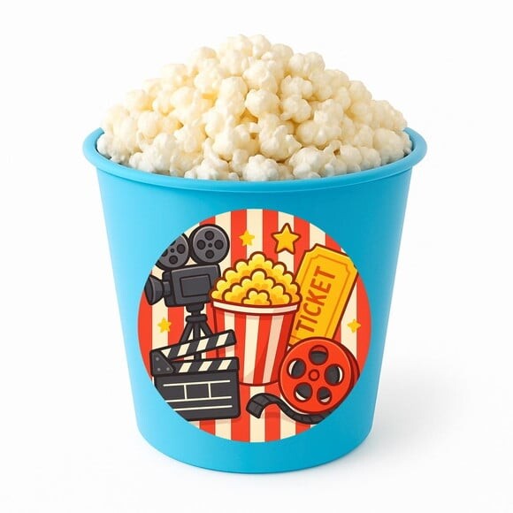 Balde de Pipoca Personalizado Infantil Cinema